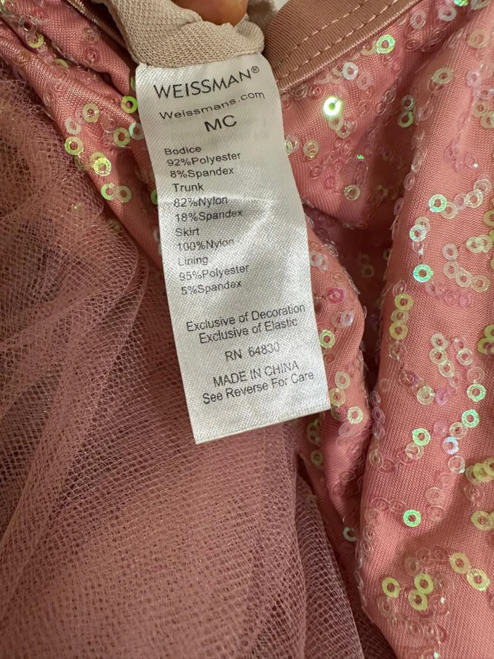 Weissman sparkling sequin